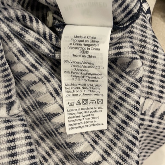 J.Crew Rufflenexk Classic Popover Shirt in Shadow Stripe - Picture 5 of 6